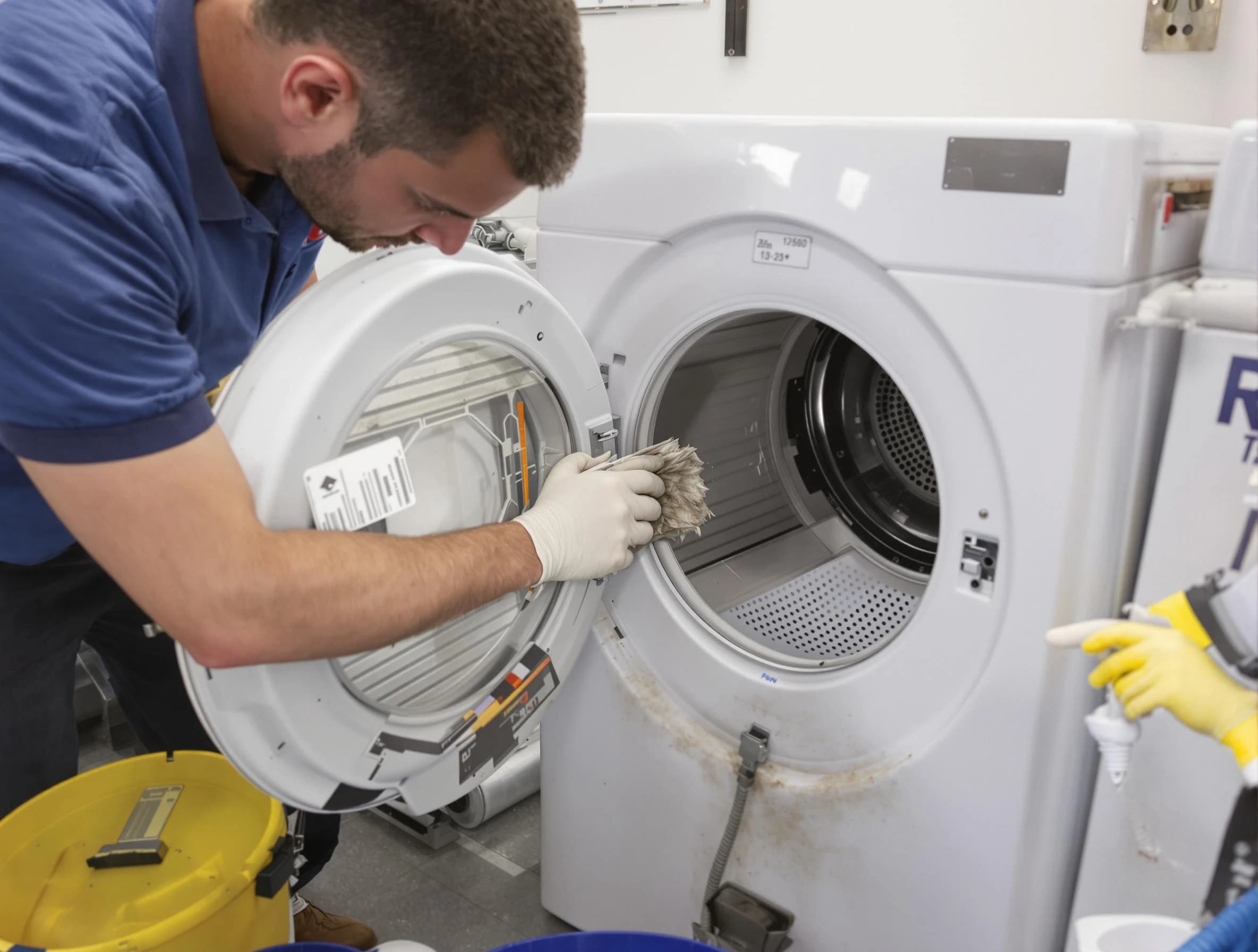Anthem Dryer Vent Cleaning specialist performing detailed lint trap cleaning service in Anthem