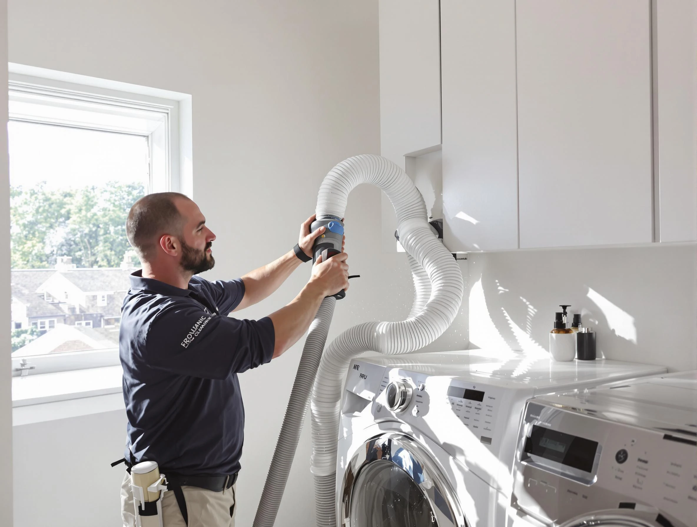 Certified Anthem Dryer Vent Cleaning technician performing dryer vent cleaning in Anthem