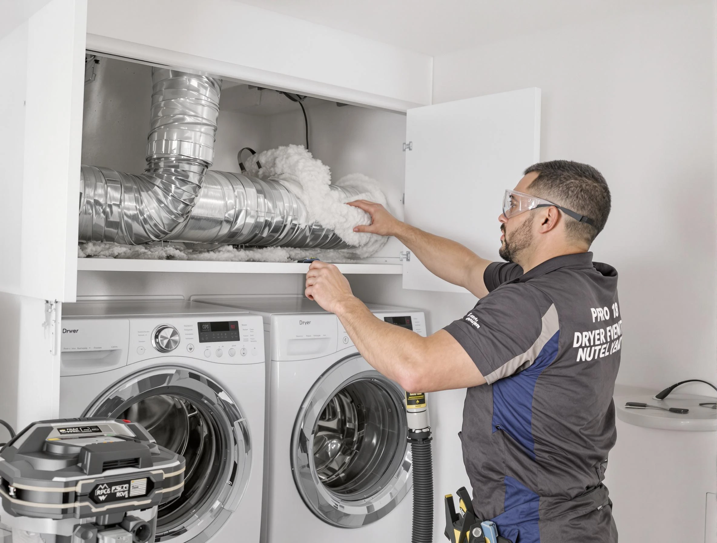 Anthem Dryer Vent Cleaning certified technician performing specialized gas dryer vent cleaning in Anthem