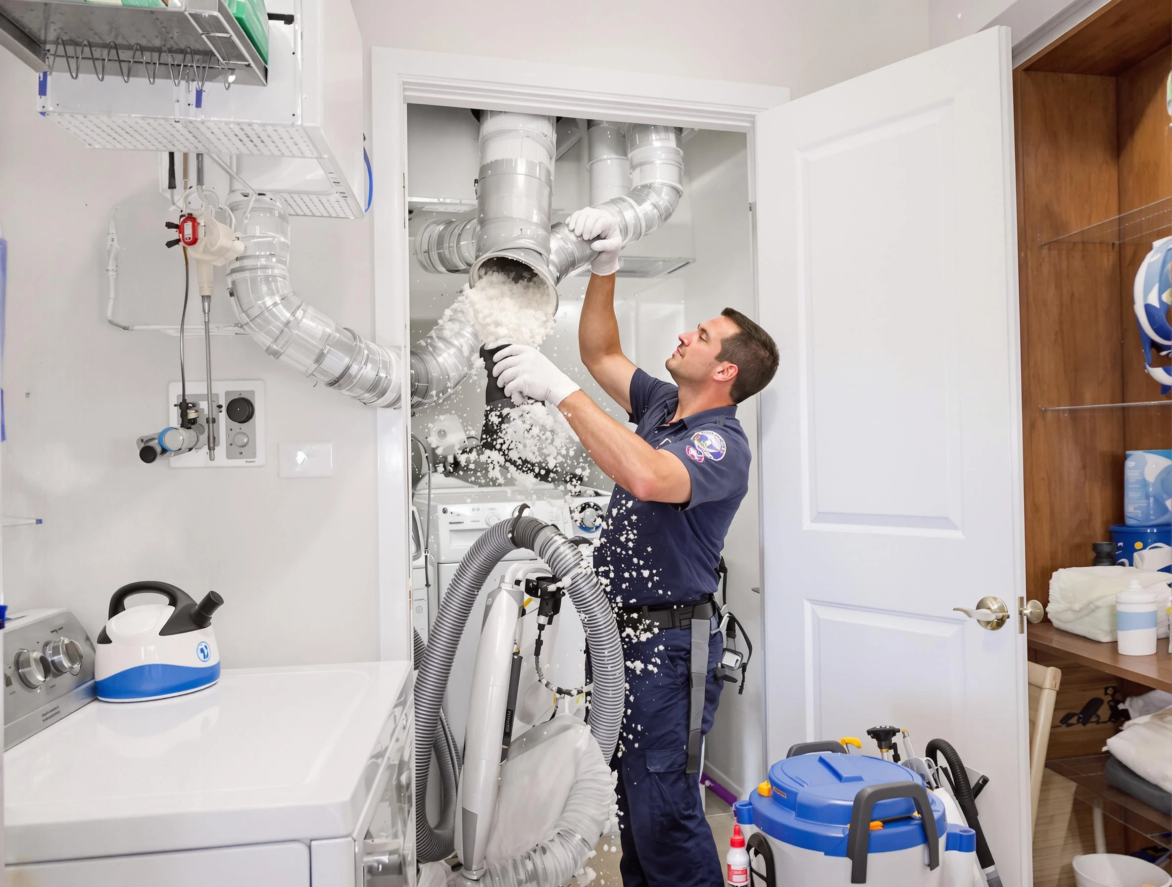 Anthem Dryer Vent Cleaning technician delivering thorough residential dryer vent cleaning service in Anthem